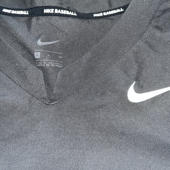 Nike Baseball Jacket Men S Gray Batting Practice Warm Up Pullover Windbreaker - Picture 2 of 6